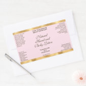 Pink & Gold Foil Cosmetics Bottle Label (Envelop)