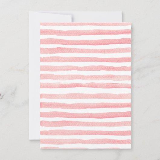 Pink & Gold Girl Dinosaurus Verjaardag Uitnodigen Kaart (Achterkant)