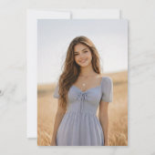 Pink Gold Girly Hand Drawn Confetti Grad Party Kaart (Achterkant)