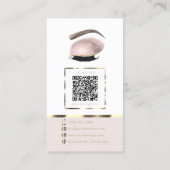 Pink Gold Glamour Make-up Artist Visitekaartje (Achterkant)
