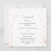 Pink Gold Heart Cascading Verandering van Plannen Kaart (Voorkant)