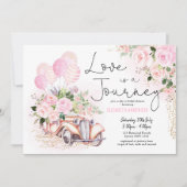 Pink Gold Love is een reis Vrijgezellenfeest Kaart (Voorkant)