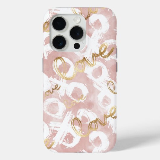 Pink Gold Love XO Case-Mate iPhone Case (Achterkant)