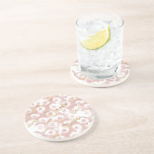 Pink Gold Love XO Zandsteen Onderzetter (Zijkant)