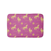 Pink Gold Magical Unicorn  Badmat (Voorkant)