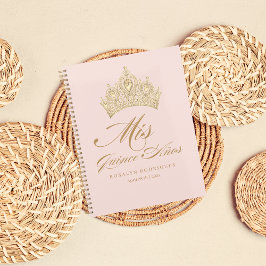 Pink Gold Mis Quince Anos Planner