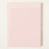 Pink Gold Mis Quince Anos Planner (Achterkant)