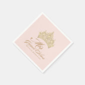 Pink Gold Mis Quince Anos Servet (Hoek)