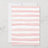 Pink Gold Moon Baby shower Kaart (Achterkant)