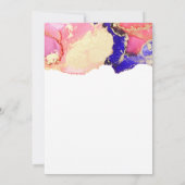 Pink Gold Paars Agate Wedding Save The Date (Achterkant)