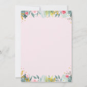 Pink Gold Party Animal Safari Birthday Kaart (Achterkant)