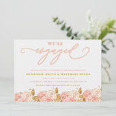 Pink Gold Peony We zijn een partij bij de overeenk Kaart (Staand voorkant)