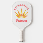 Pink Gold Pickleball Princess Crown Pickleball Paddle (Achterkant)