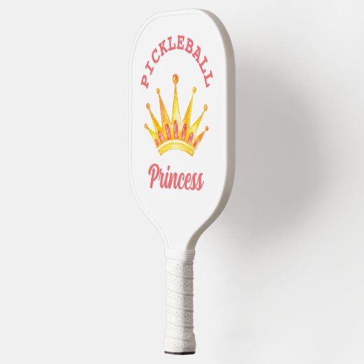 Pink Gold Pickleball Princess Crown Pickleball Paddle (Links)