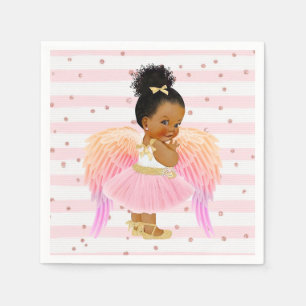 Pink Gold Princess Ballerina Baby shower/Birthday Servet