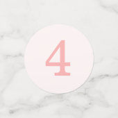 Pink Gold Princess Custom Birthday Table Confetti (Kleine voorkant)