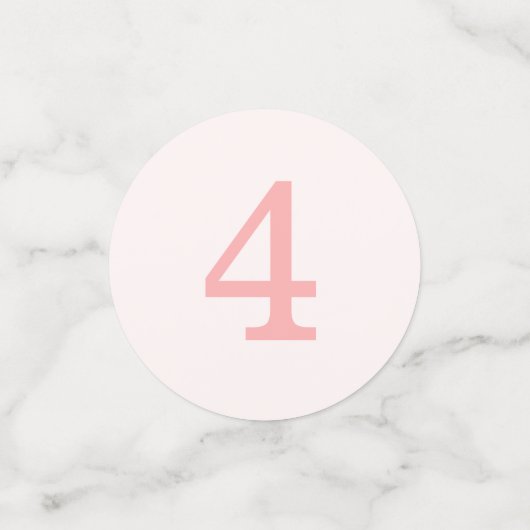 Pink Gold Princess Custom Birthday Table Confetti (Kleine voorkant)