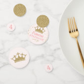 Pink Gold Princess Custom Birthday Table Confetti (Groep)