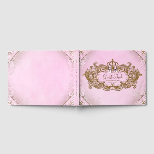 Pink Gold Princess gastenboek (Volledig)