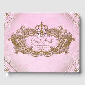Pink Gold Princess gastenboek (Voorkant)