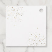 Pink Gold Princess Quinceañera Bedankjes Labels (Achterkant)