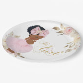 Pink Gold Princess Tutu Baby shower Paper Bord (Gekanteld)
