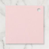 Pink Gold Pumpkin Herfst Baby shower Dank u wel Bedankjes Labels (Achterkant)