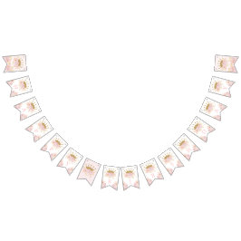 Pink Gold Royal Crown Princess Happy Birthday Vlaggetjes