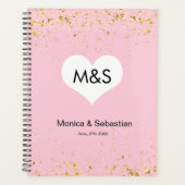 Pink Gold Sparkles Wedding Planner (Voorkant)