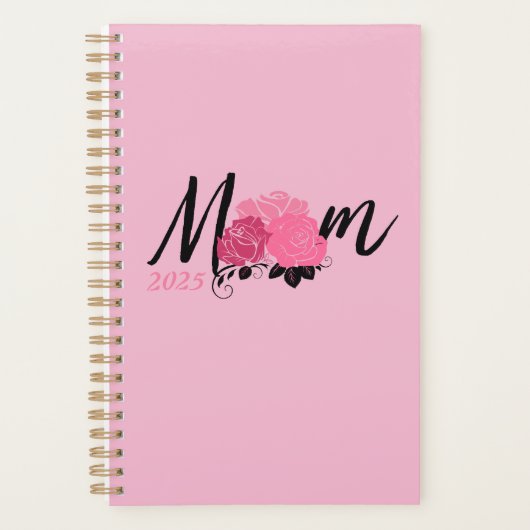 Pink Gold spiraal notitieboek voor mama (Voorkant)