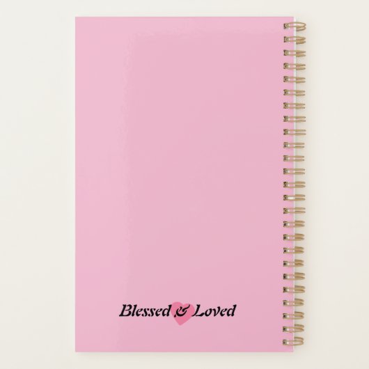 Pink Gold spiraal notitieboek voor mama (Achterkant)