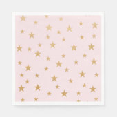 Pink Gold Stars baby shower decor Servet (Voorkant)