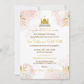 Pink & Gold Sukhmani Sahib Path Invitation Card Kaart (Voorkant)