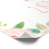 Pink Gold Swan Princess Welcome Birthday Poster (Hoek)