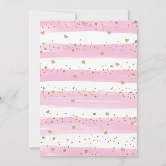 Pink Gold SweeLieverd Woodland Anithday Kaart (Achterkant)