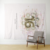 Pink Gold Sweet 16 Achtergrond Wandkleed (In Situ (horizontaal))