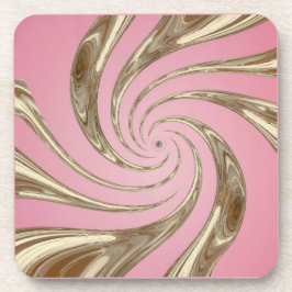 Pink Gold Swirls Onderzetter Set