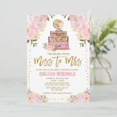  Pink Gold Travel Adventure Vrijgezellenfeest Kaart (Staand voorkant)