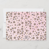 Pink Gold Tropical Safari Twee Wilde Foto Birthday Kaart (Achterkant)