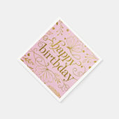 Pink Gold verjaardag luxe elegante extravagant Servet (Hoek)