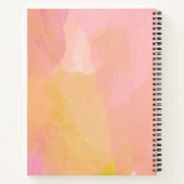 Pink Gold Waterverf Gepersonaliseerd Gratitude Jou Notitieboek (Achterkant)