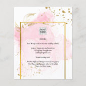 PINK GOLD WEDDING Alcohol Inkt Abstract (Achterkant)