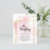 PINK GOLD WEDDING Alcohol Inkt Abstract (Staand voorkant)
