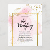PINK GOLD WEDDING Alcohol Inkt Abstract (Voorkant)