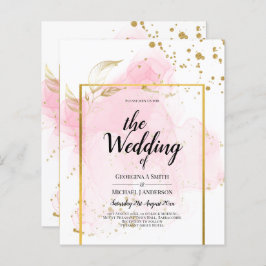 PINK GOLD WEDDING Alcohol Inkt Abstract