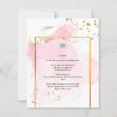 PINK GOLD WEDDING Alcohol Inkt Abstract (Achterkant)