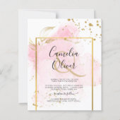 PINK GOLD WEDDING Alcohol Inkt Abstract (Voorkant)