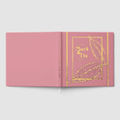 Pink Gold Wedding Folie gastenboek (Volledig)