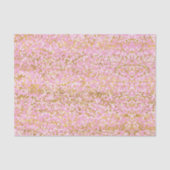 Pink Gold White Confetti Birthday Tissuepapier (Voorkant)