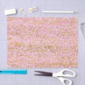 Pink Gold White Confetti Birthday Tissuepapier (Craft)